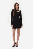 DRESS WITH A SHOULDER CUT OUT