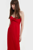 ELONGATED MIDI BUSTIER DRESS