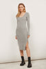 KNIT MIDI DRESS