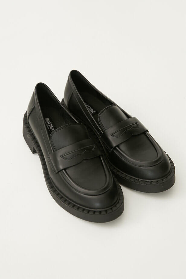 LOAFERS ON A MASSIVE SOLE MADE OF GENUINE LEATHER