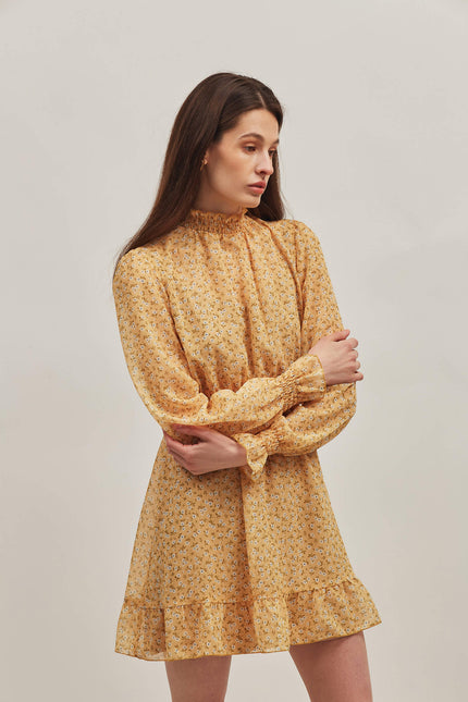 WAIST-FITTED MINI DRESS