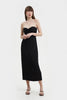 ELONGATED MIDI BUSTIER DRESS