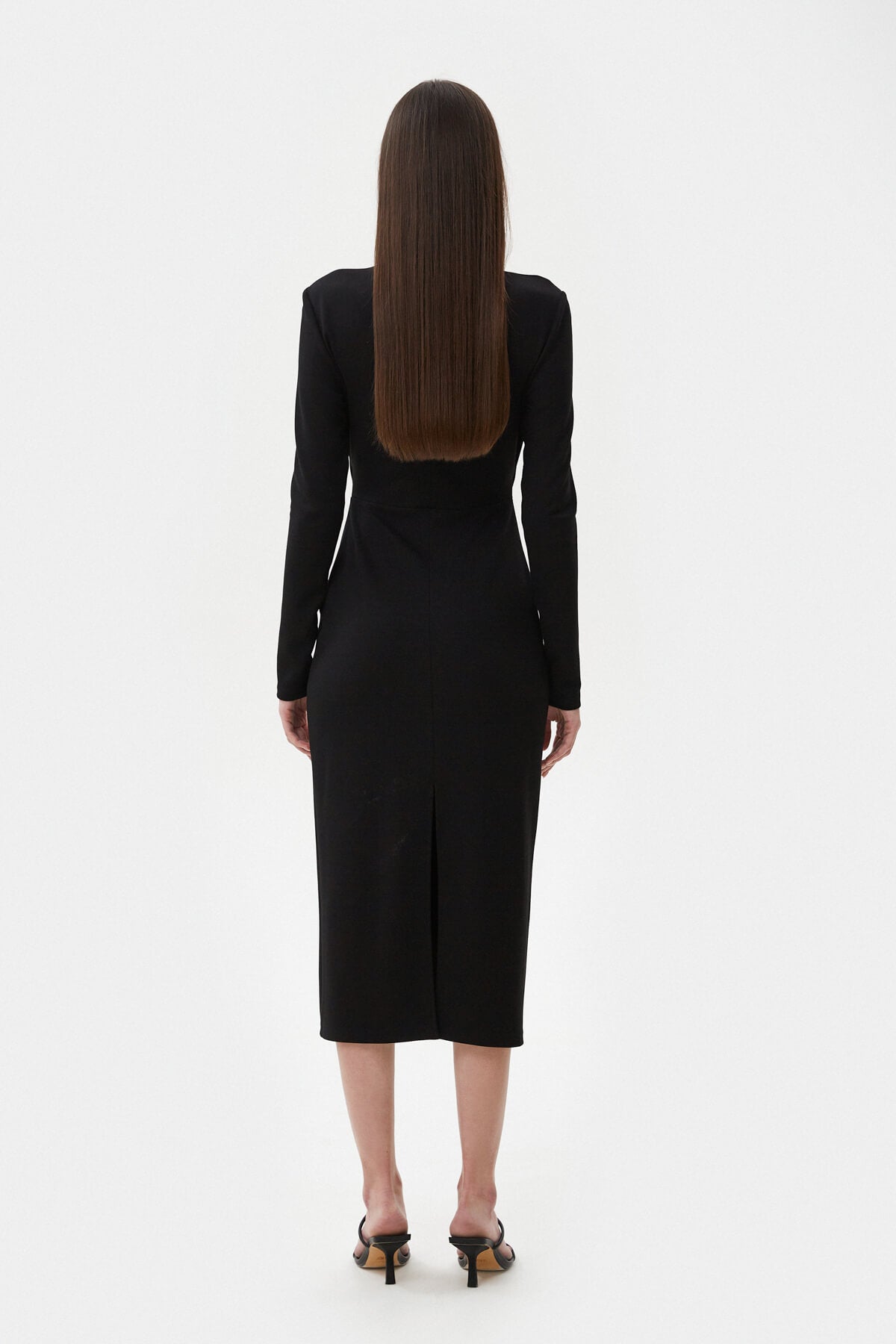 MIDI DRESS WITH CUT OUTS