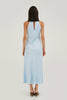 DRESS WITH A HIGH COLLAR