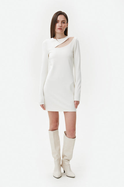 DRESS WITH A SHOULDER CUT OUT