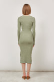 KNIT MIDI DRESS