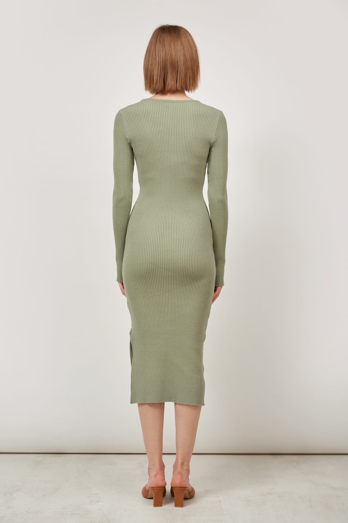 KNIT MIDI DRESS