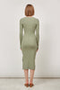 KNIT MIDI DRESS