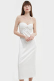 ELONGATED MIDI BUSTIER DRESS