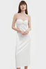 ELONGATED MIDI BUSTIER DRESS