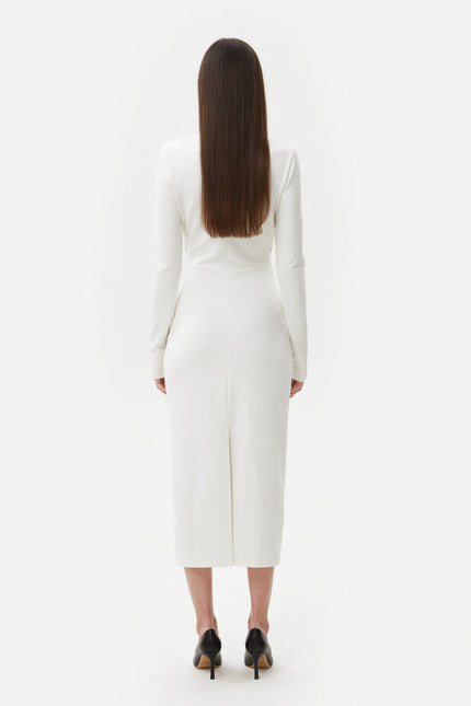 MIDI DRESS WITH CUT OUTS