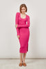 KNIT MIDI DRESS