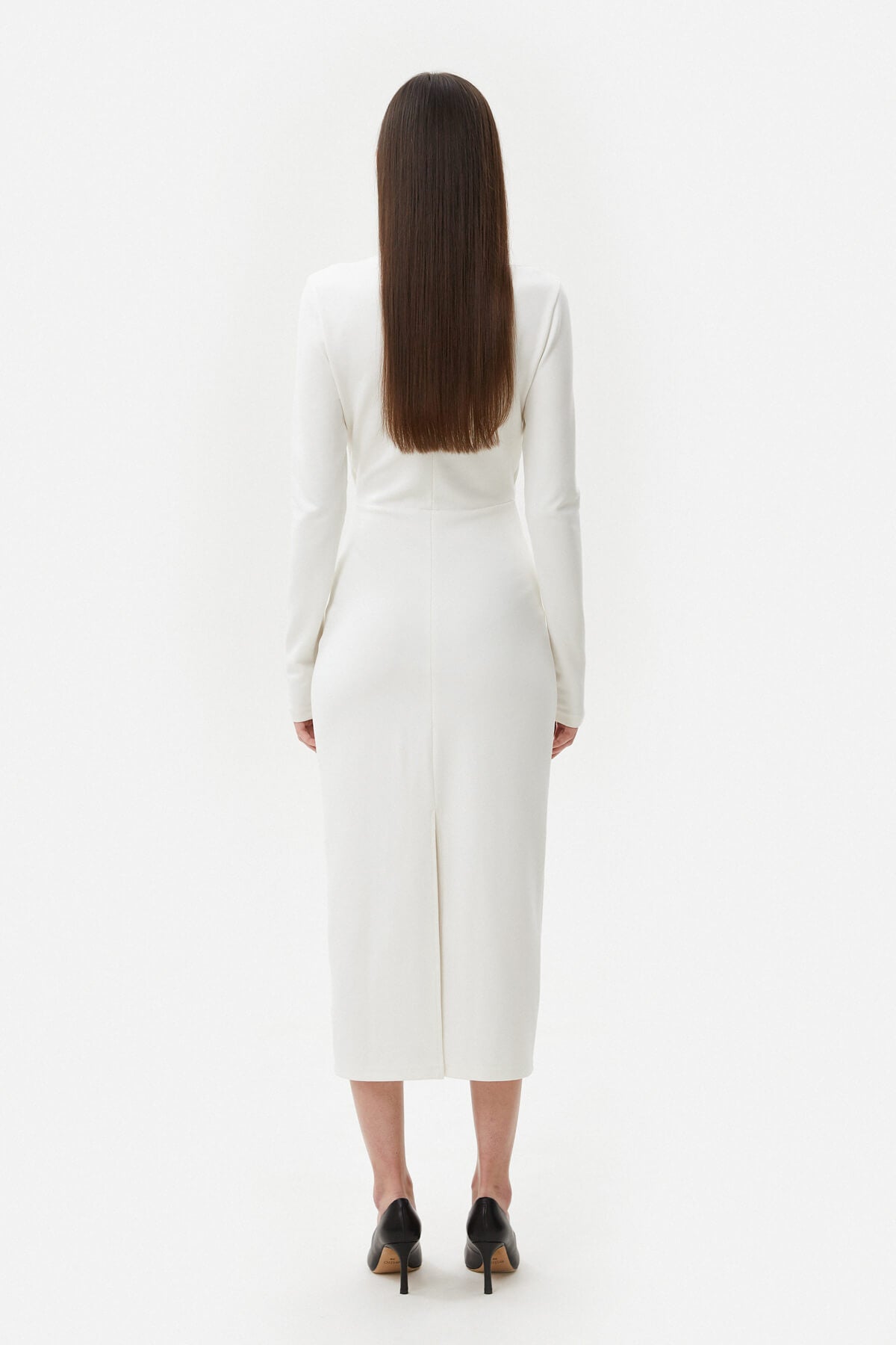 MIDI DRESS WITH CUT OUTS