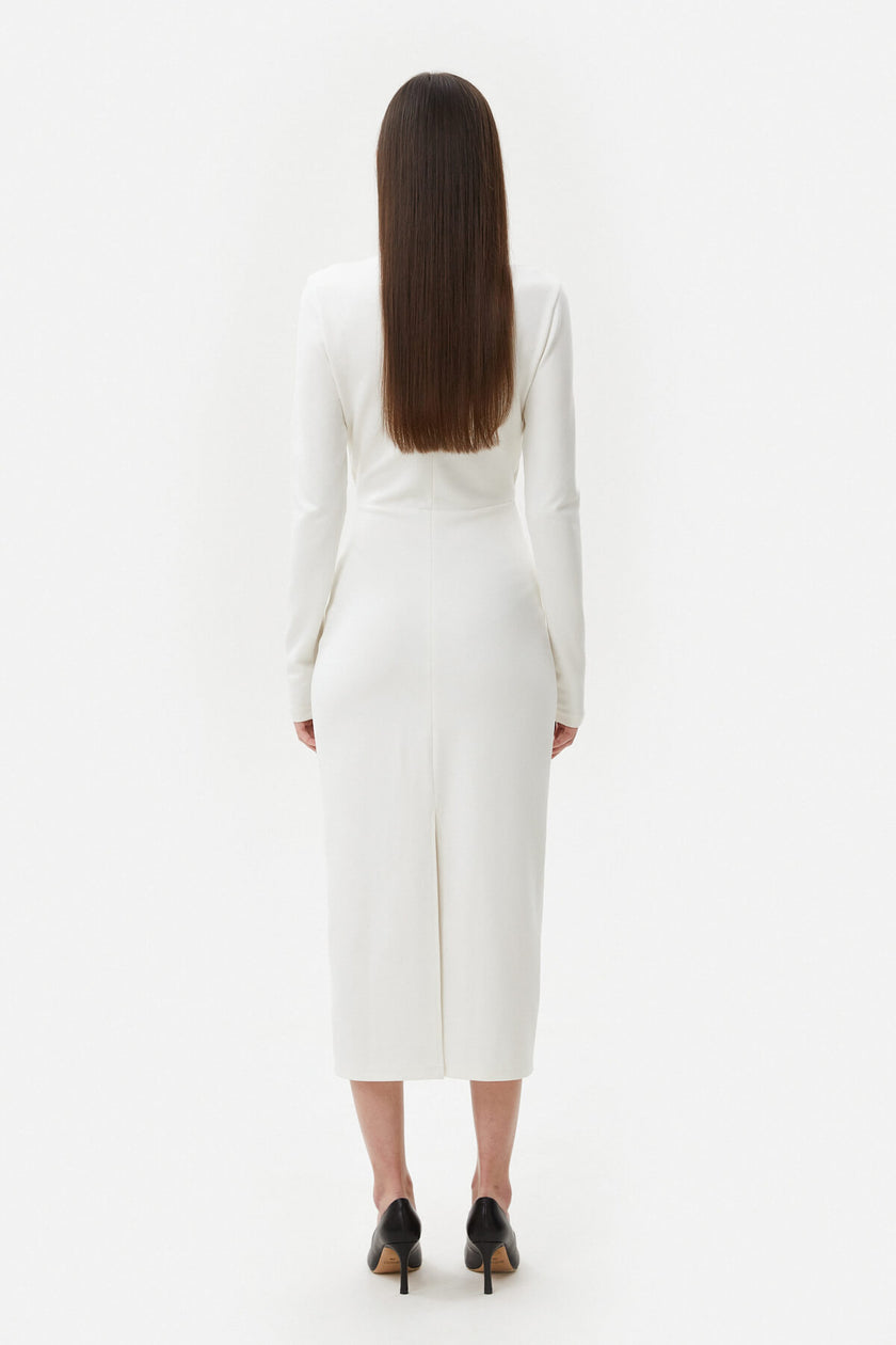 MIDI DRESS WITH CUT OUTS